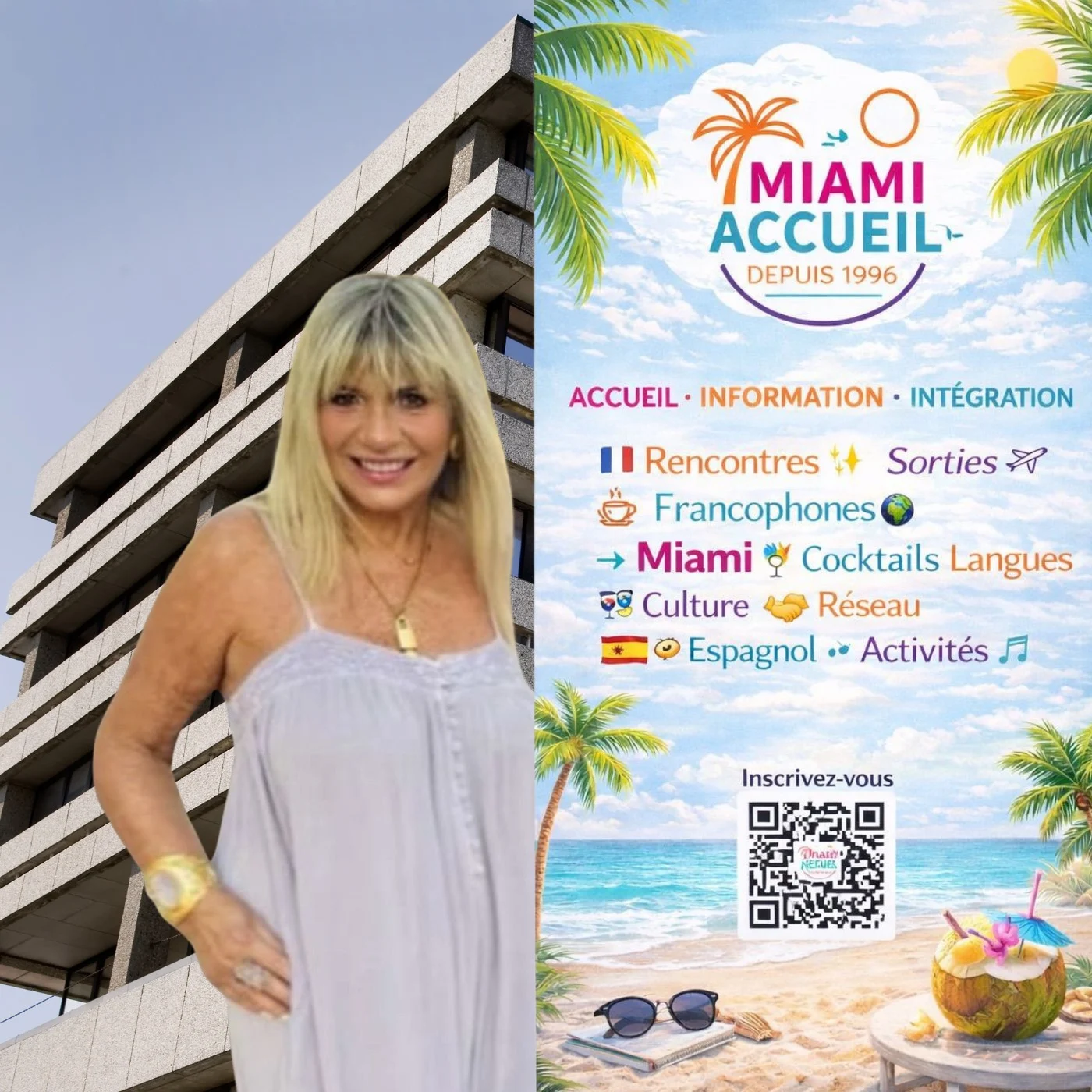 Beatrice Bénaros Présidente Miami Accueil